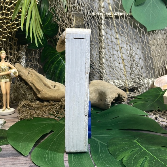 NWT- LIFE IS BETTER AT THE BEACH - Wood & Metal 3D Shadowbox Slat Sign Nautical - Picture 12 of 17